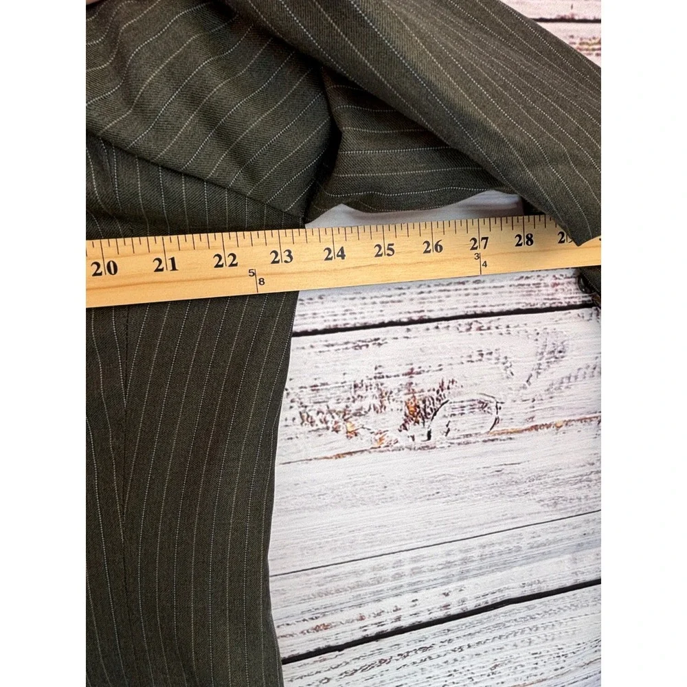Jos A Bank Mens 44L Grey Pinstripe 100% Wool 2-Button‎ Blazer Sport Coat Jacket